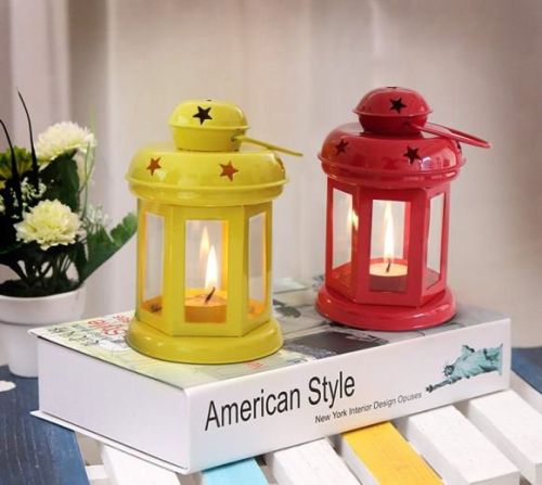 Iron Tealight Lantern Set, For Decoration