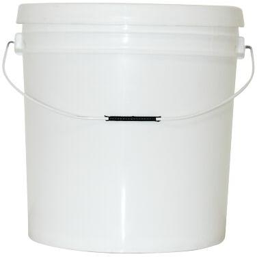 Black Plasto Tech Round Smooth 10 Litre Plastic Container