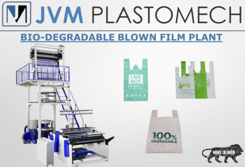 Blue JVM Manual Electric Biodegradable Blown Film Plant, For Extruding Plastic Sheets, Voltage : 440V