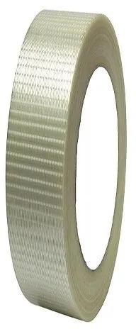 Transparent Plastic White Cross Filament Tape, For Packaging, Feature : Water Proof