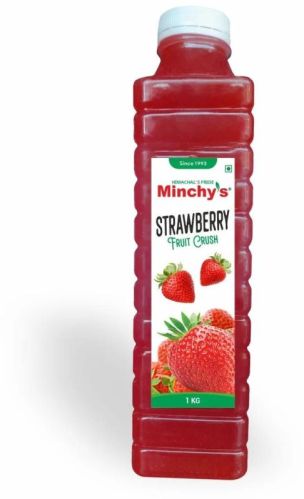 Minchy's Strawberry Fruit Crush, Packaging Size : 1000 Ml