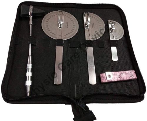 Goniometer Set Of 3 With Knee Hammer & Measuring Tape