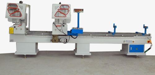 Double Head Aluminum Cum UPVC Door & Window Profile Cutting Machine