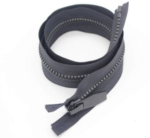 Black Open-End Fiber Invisible Zipper, For Garments, Technics : Machine Made