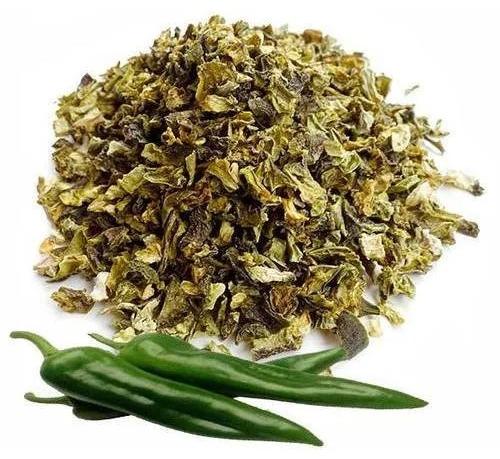 Dehydrated Green Chilli Flakes for Cooking