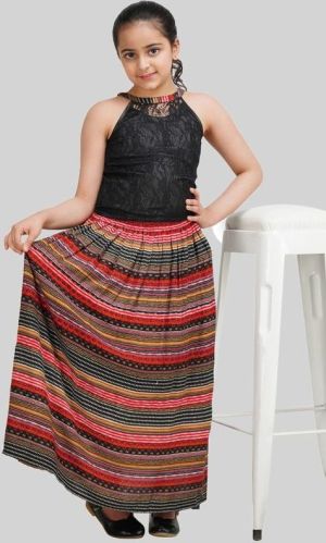 Girls Skirt & Top Set, Size : All Sizes