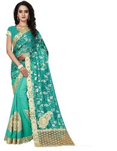 Ladies Designer Zari Work Saree, Occasion : Party Wear