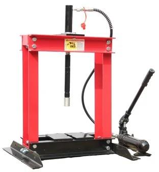 Iron Polished 4 Ton Hydraulic Shop Press, Color : Red for Industrial