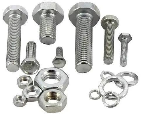 Polished Hastelloy C276 Fasteners, For Hardware Fitting, Color : Shiny Silver