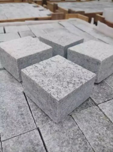 Indian Grey Granite Setts Natural Surface Cube Stones Cobbles Patio Walkway