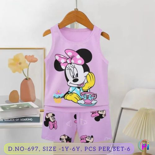 Cotton Baby Girl Pink Summer Dress Set