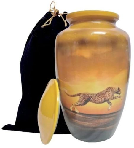 Polished Aluminium Handcrafted Jaguar Ash Urn, Feature : Crack Proof, Fine Finishing, Leakage Proof