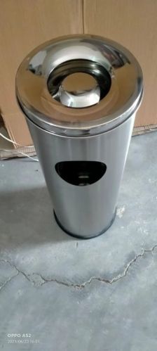 Silver Color Stainless Steel Swing Dustbin, For Office, Size : 8x12