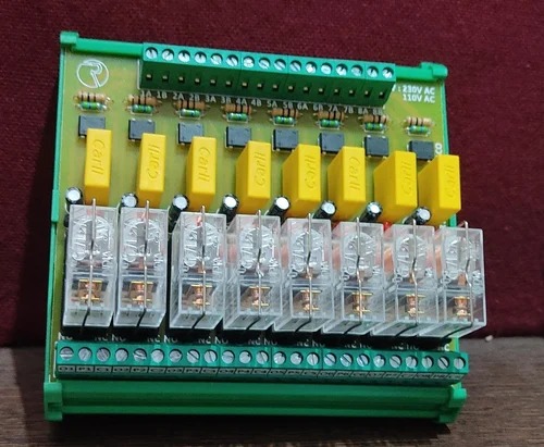 Electric JT Relay Card 8 Channel, For Industrial, Packaging Type : Box