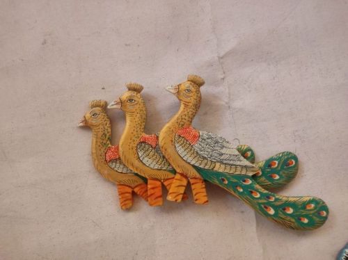 Multi Colour Plastic Hanging Peacock, For Decoration Use, Technics : Handmade