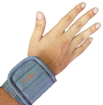 Grey VCOR Healthcare Nylon Wrist Wrap Support, Size : Universal