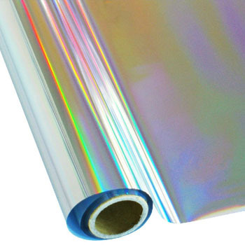 Silver PET Holographic Hot Stamping Foil, Width : 600-700mm