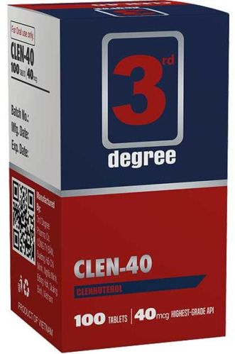 3rd Degree Clen-40 Tablets, Purity : 100%