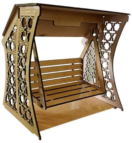 Brown MDF Wooden Swing For Temple, Feature : Attractive Designs, Long Life, Quality Tested