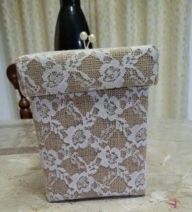 Fancy Jute Box, For Storing Jewellery, Packing Gift, Size : Multisize