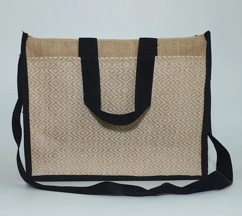 Rectangular Plain Fancy Jute Conference Bag, For Promotion, Capacity : Upto 2 Kg