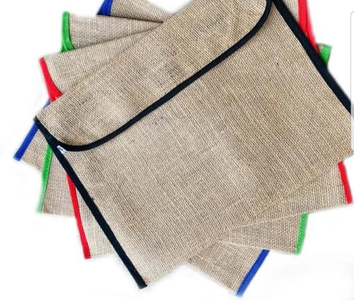 Brown Rectangular Plain Jute File Folder, For Keeping Documents, Size : A/4