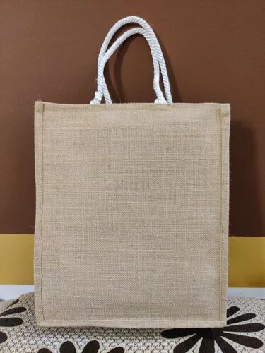 Plain Jute Shopping Bag, Specialities : Eco Friendly, Easy To Carry, Durable, Biodegradable