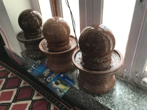 Garden Floating Stone Sphere Fountain