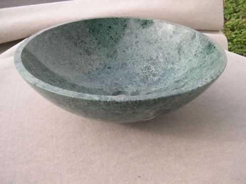 Grey Rectangular Round Granite Bathroom Sink