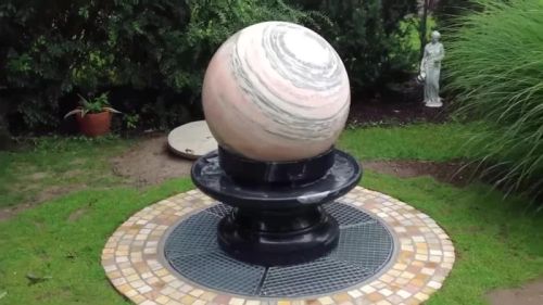 Brahma Granitech Stone Polished Ball Fountain