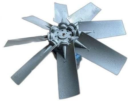 Mild Steel Exhaust Fans Blade, Color : Gray