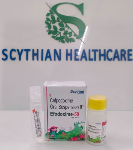 Efodoxime-50 Suspension, Packaging Type : Plastic Bottle