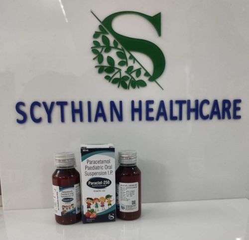 SY Paracetamol 250mg Strawberry Flavour, Form : Liquid