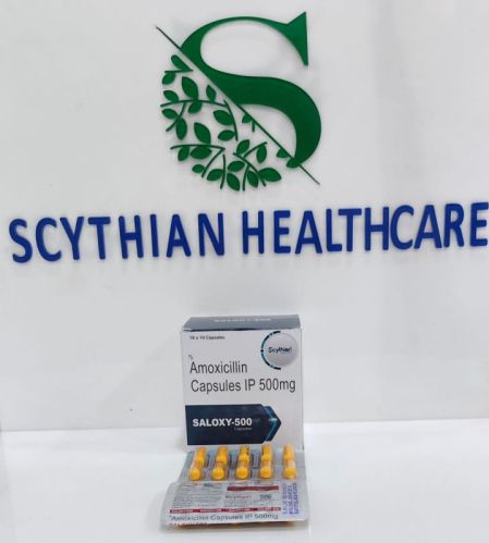 Saloxy-500 Capsules, Composition : Amoxicillin IP 500mg