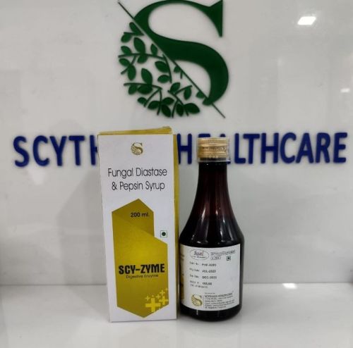 Fungal Diastase and pepsinl syrup, Packaging Type : Plastic Bottles, Form : Liquid