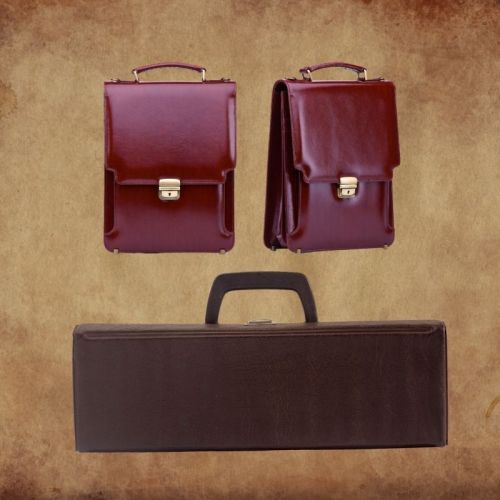 Hunting Range Leather Bag, Style : Classy