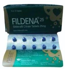 25 Mg Fildena Tablet, Packaging Type : Box