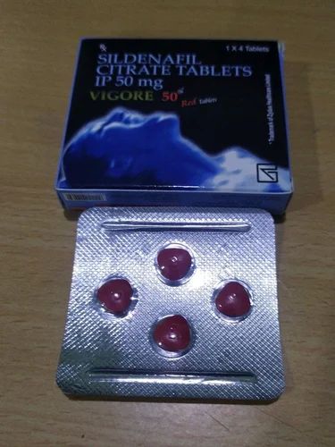 Vigore-50 Vigore 50mg Tablet, Packaging Type : Stripe