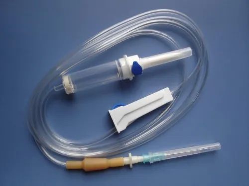 White Disposable Infusion Set, For Hospital