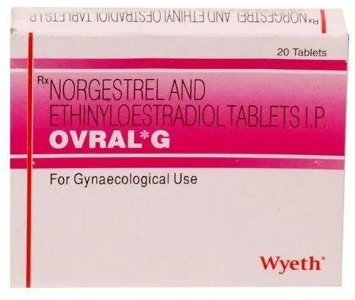 Ovral G Tablet, For Personal, Packaging Type : Box