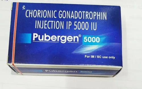 Pubergen 5000 Injection, Packaging Type : Vial