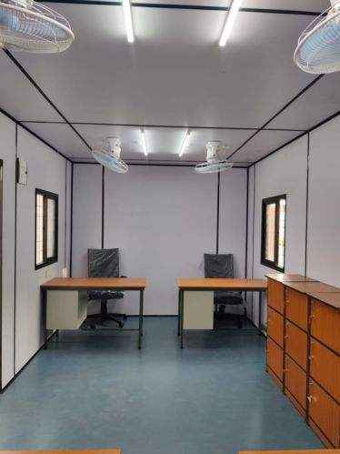 JKT Rectangular Polished Aluminium 3800-3900Kg Mobile Office Containers, Size : 20x10x8.5 Ft