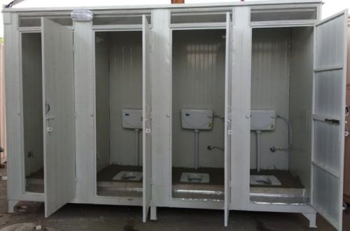 JKT Steel Polished Modular Toilet, For Commercial Use, Domestic Use