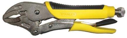 Mild Steel Curved Jaw Locking Pliers, Color : Yellow (Base)