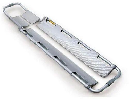 Silver Aluminium Scoop Stretcher, For Hospital