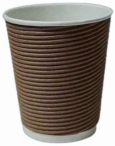120 ML Ripple Paper Cup For Coffee, Cold Drinks, Tea