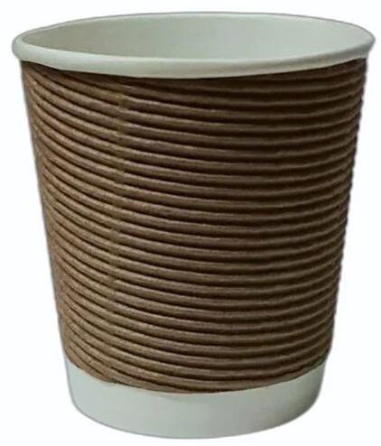 200 Ml Disposable Ripple Paper Cup, For Coffee, Cold Drinks, Tea, Feature : Biodegradable, Eco Friendly