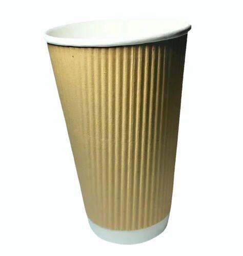 480 ML Ripple Paper Cup, For Coffee, Cold Drinks, Tea, Feature : Biodegradable, Disposable, Eco Friendly
