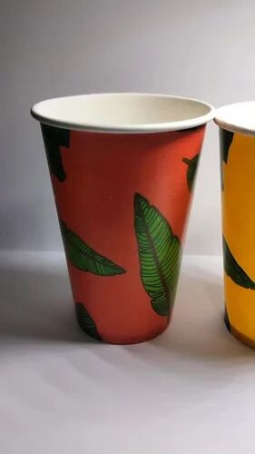 Printed Paper Glass, For Soft Drinks, Water, Wine, Feature : Biodegradable, Disposable, Eco-Friendly