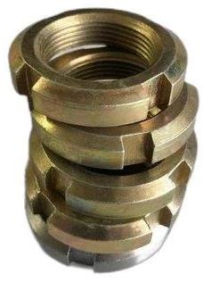 Round Brass KM Lock Nut, For Industrial Use